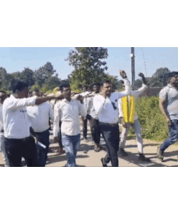 रामपुर सब स्टेशन किसान प्रदर्शन